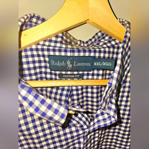 Ralph Lauren - White & BLUE  Button Down - Men's XXL NWTS - Picture 4 of 5